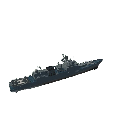 Warship vessel 3d model-Talwar